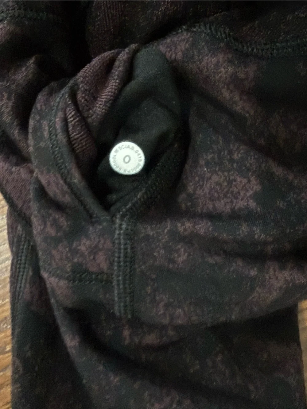 lululemon Deep Plum Patterned Leggings